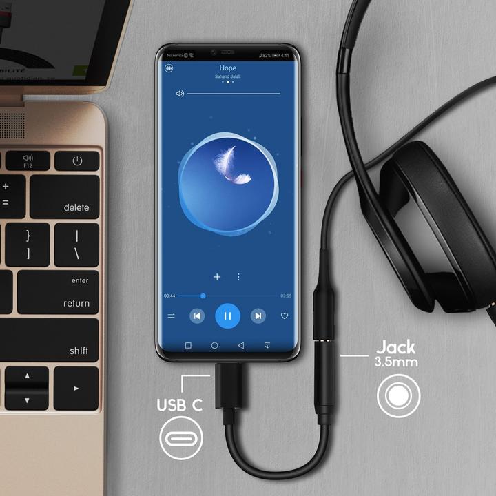 Actual product image Avizar USB-C audio adapter (USB Type C, USB Type C)