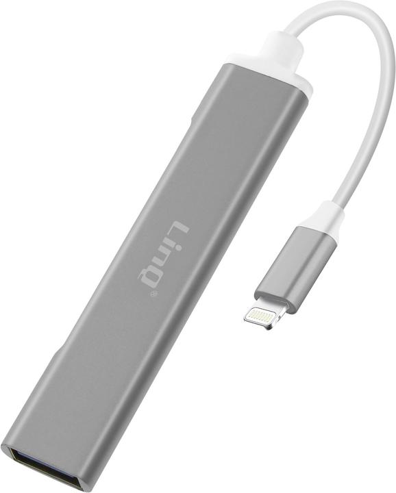 Actual product image LinQ Lightning Hub: 2x USB + 1x Lightning Charge/Sync (USB, Lightning)