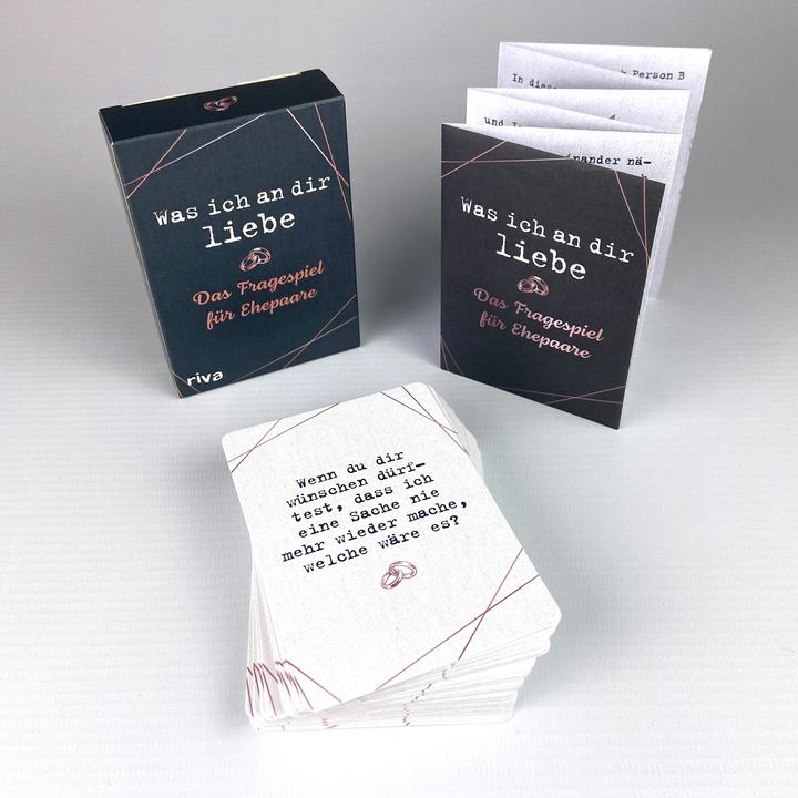 Immagine prodotto Was ich an dir liebe – Das Fragespiel für Ehepaare (Tedesco, Casa editrice Riva, 2021)