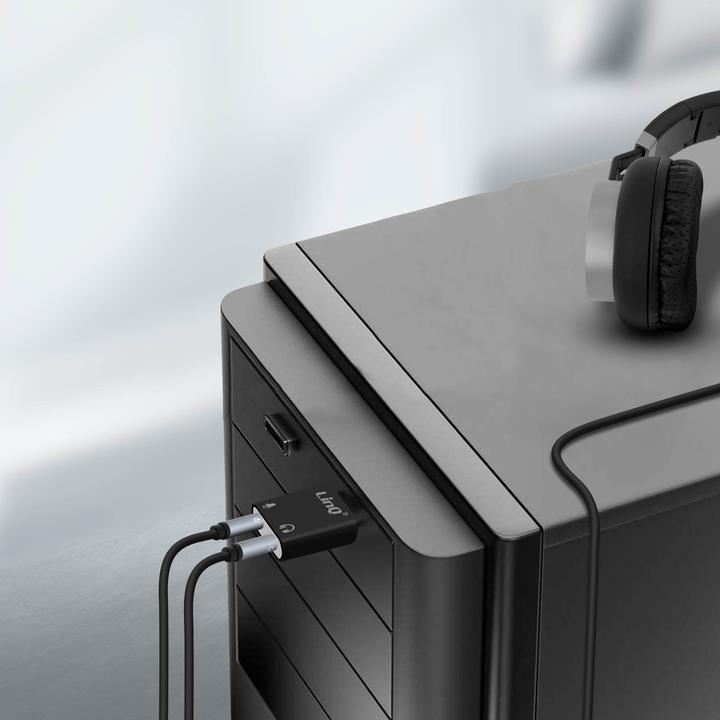 Produktbild LinQ Externe USB 3.5mm Klinken-Soundkarte (USB 2.0)