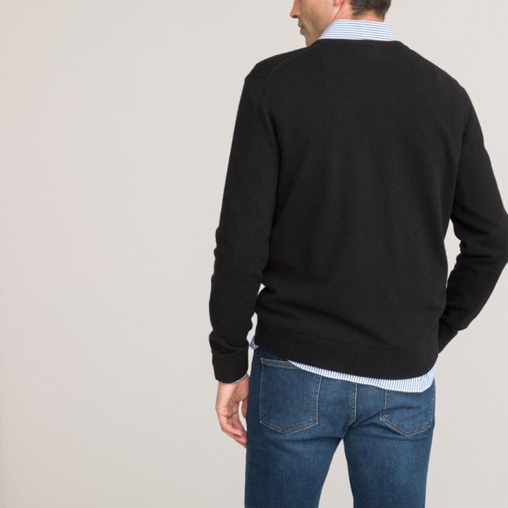 Produktbild La Redoute Collections Pullover mit V-Ausschnitt (S)