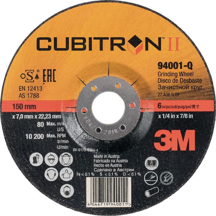 Produktbild 3M Schruppscheibe CUBITRON II Ø 180 x 7