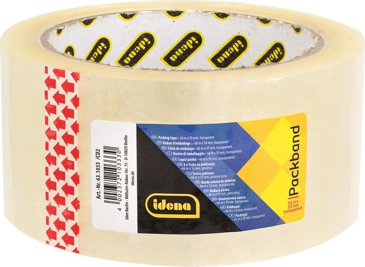 Immagine prodotto Idena Packband geräuscharm transparent 5cmx66m
