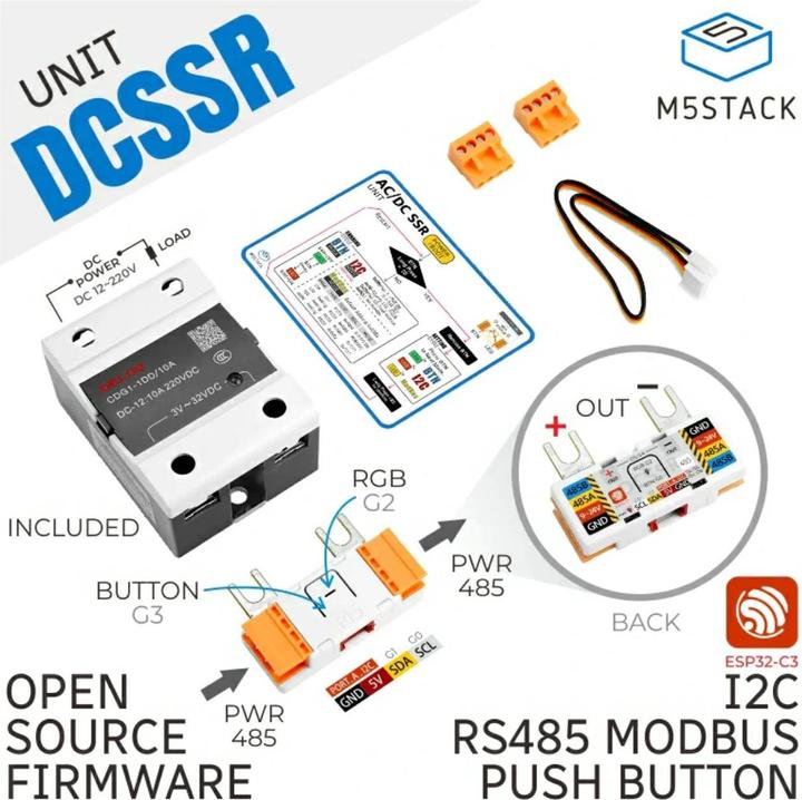 Produktbild M5Stack SSR 10A Solid State Relais Unit