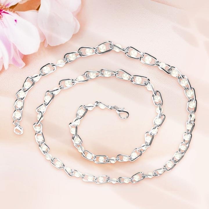 Image du produit Avizar Bijoux pour téléphone portable, collier de perles, 110cm