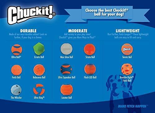 Produktbild Chuckit! CHUCKIT MAX GLOW Glow in the dark 9 cm diameter XL size White (Ballspielzeug Hund)