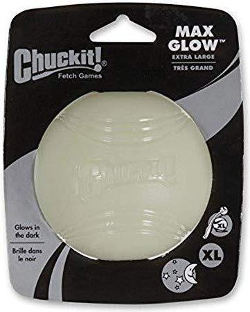 Produktbild Chuckit! CHUCKIT MAX GLOW Glow in the dark 9 cm diameter XL size White (Ballspielzeug Hund)