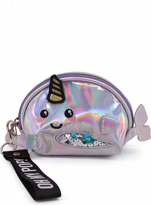 Oh My Pop! Oval Coin Purse Narwhal