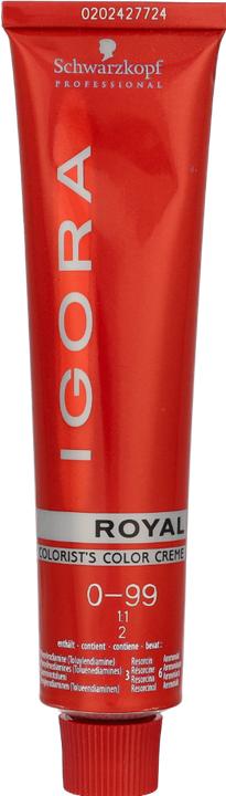 Actual product image Schwarzkopf Igora Royal Permanent Colour Cream (0-99 Violet)