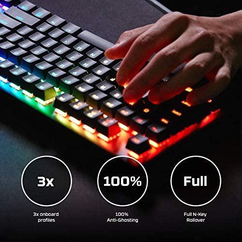 Actual product image HyperX Alloy Origins Mechanical Gaming Keyboard, US Layout, Blue Switch (US, Cable)