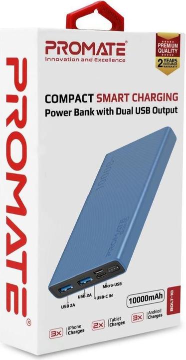 Image du produit ProMate Bolt-10 Banque de puissance 10W (10000 mAh, 10 W)