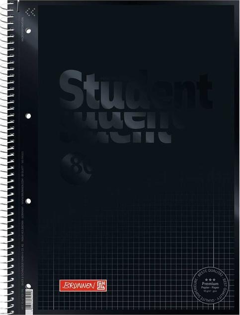Image du produit Carnet de notes du collège (A4, Quadrillé, Non contraignant)