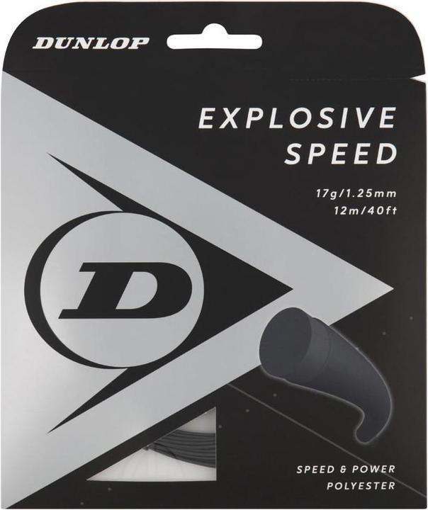Immagine prodotto Dunlop Corde per tennis EXPLOSIVE SPEED 1,25mm17G 12M Nero