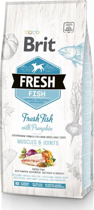Produktbild Brit Fresh Dog fish with pumpkin Adult Large 2,5kg (Adult, 2500 g)