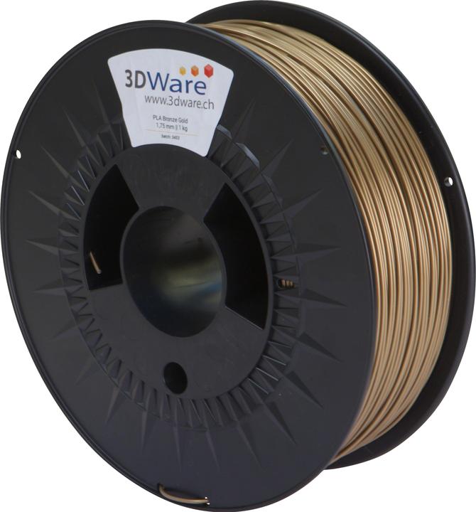 Image du produit Dutch Filament PLA Bronze Or 1.75mm 2300g (PLA, 1.75 mm, 2300 g, Or)