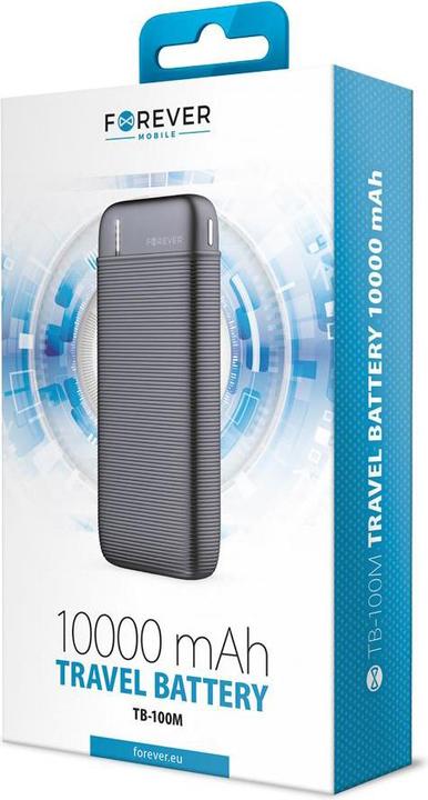 Actual product image Forever External battery Power Bank TB-100M 10000mAh black (10000 mAh)
