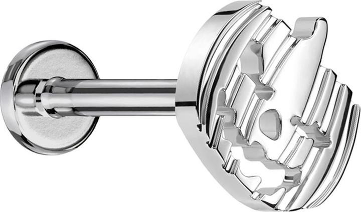 Produktbild Star Piercing Micro Labret-Stab silber mit 0.8 mm Innengewinde (ohne Messing, Titan G23)