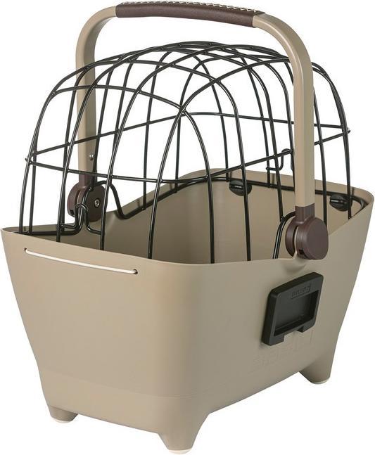 Actual product image Basil Buddy panier de vélo pour chien KF, 32L, brun biscotti (Dog, Washable)