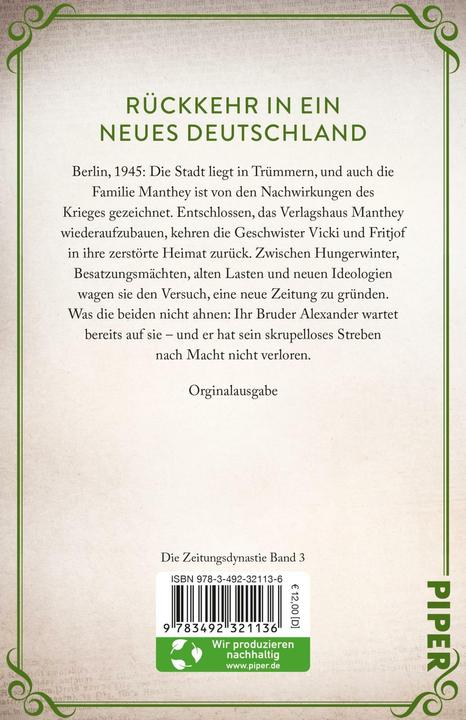 Immagine prodotto Die Zeitungsdynastie – Neue Freiheit (Tedesco, Tempio di Katrin, 2025)
