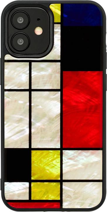 Ikins custodia per Apple iPhone 12 mini nero mondrian (Apple iPhone 12 mini)