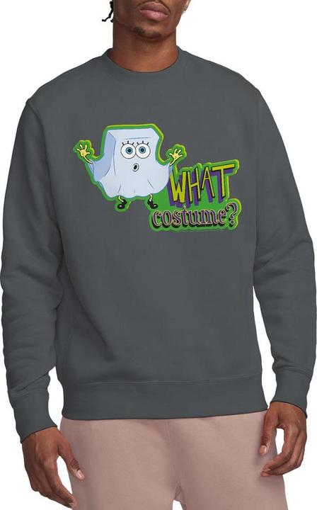 Actual product image Spongebob Squarepants Unisex Adult What Costume? Sweatshirt (XXL)