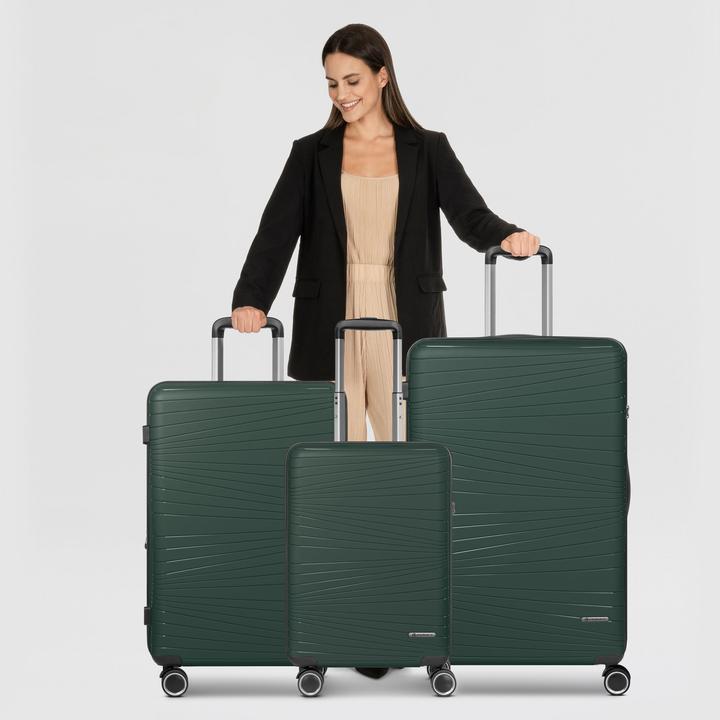 Image du produit Franky Dallas 3.0 4 Rollen Kofferset 3-teilig mit Dehnfalte (188 l, XL (à partir de 115l))