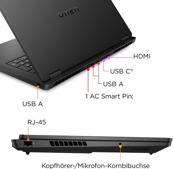 Actual product image HP Omen 17-db0079ng (17.30", AMD Ryzen 7 8845HS, 32 GB, 1000 GB, DE)