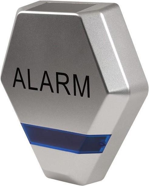 Actual product image Maclean DC3200S CE DC3200S Fake Alarm Siren System Dummy 3x LED solar, sidabrinis