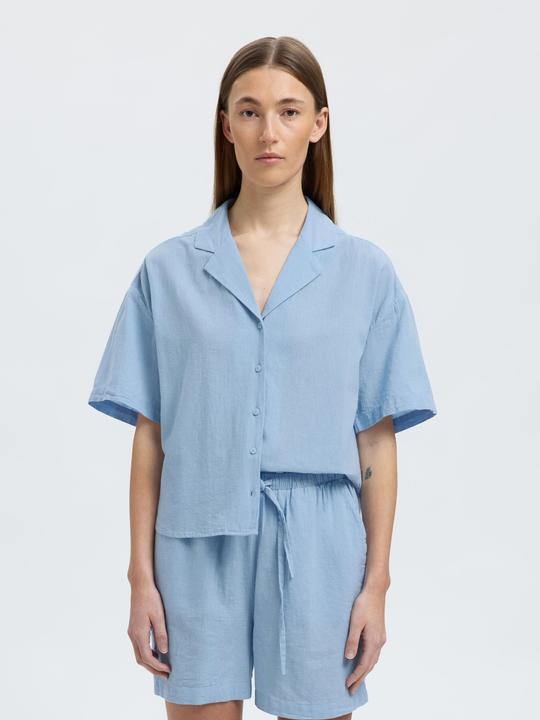Actual product image Selected Homme Leinenmix Kurzarmhemd (38)
