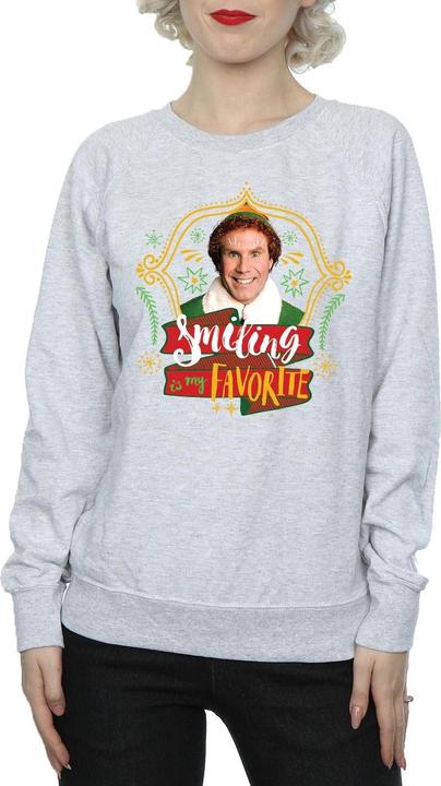 Actual product image Elf Womens/Ladies Buddy Smiling Sweatshirt (L)