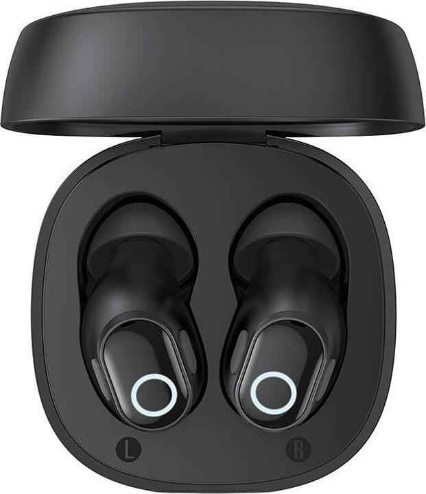 Actual product image Baseus Wireless headphones Bowie WM02 TWS, Bluetooth 5.0 (black) OS (5 h, Wireless)
