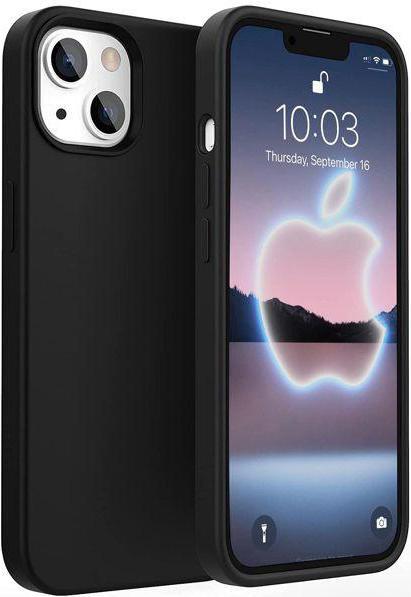 Image du produit Evelatus Apple iPhone 13 Liquid Silicone Case Noir (Apple iPhone 13)
