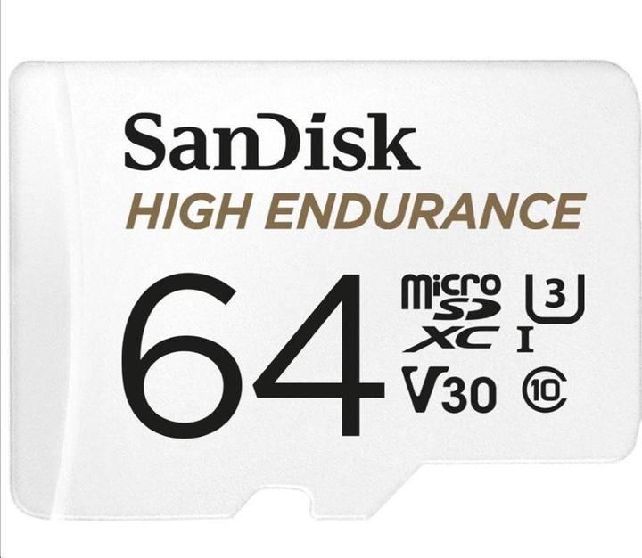 Image du produit SanDisk 64GB Micro SDHC Card su adapteriu (64 Go, microSDXC, U1, UHS-I)