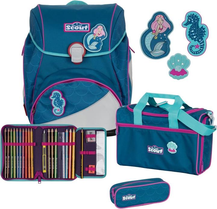 Scout Alpha Schulrucksack Set Mermaid (20.50 l)