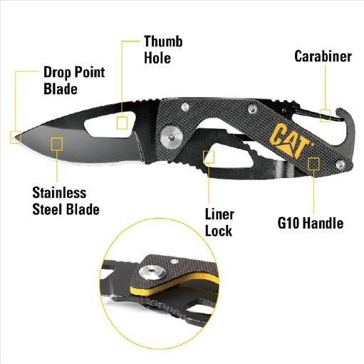 Image du produit Cat couteau de poche 13,3 cm (Cutters)
