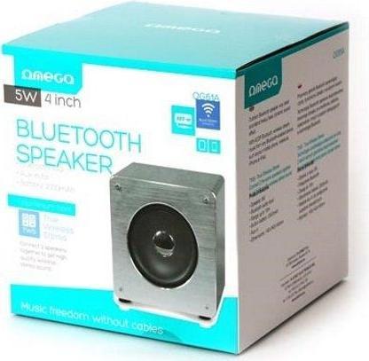 Actual product image Omega OG61A silver speaker (11 h, Rechargeable battery operated)
