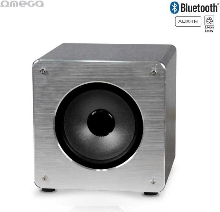 Actual product image Omega OG61A silver speaker (11 h, Rechargeable battery operated)