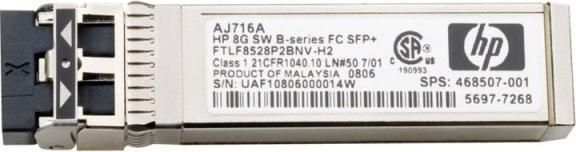 Produktbild HPE StorageWorks 10GbE B-Series Short-Range Converged Enhanced Ethernet CEE SFP+ Transceiver