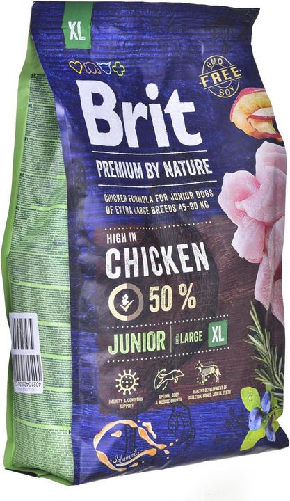 Immagine prodotto Brit PREMIUM Dog by Nature Junior XL 3 kg (Cucciolo + gattino, 1 pz., 3000 g)