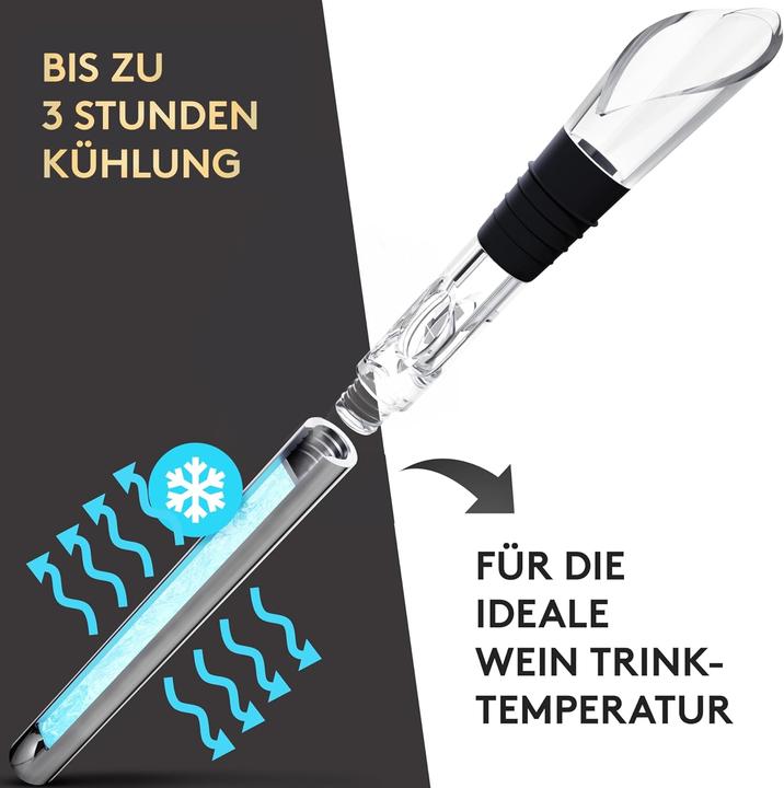 Produktbild Silverrack Weinkühler Stab mit Ausgiesser - Kühlstab für Weinflaschen (Weinausgiesser)