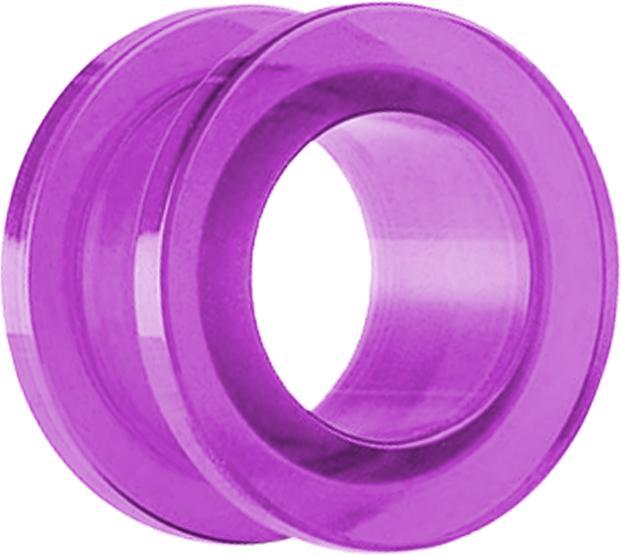Actual product image Star Piercing Flesh Tunnel purple (without brass, Acrylic)