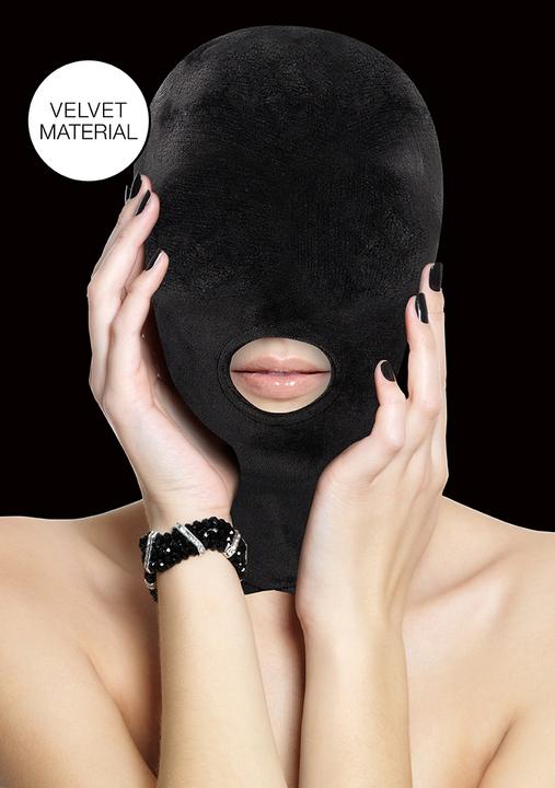 Actual product image Ouch! Velvet & Velcro Mask with Mouth Opening