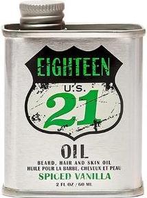 18.21 Man Made Olio per capelli, pelle e barba per uomo Vaniglia speziata - 50ml (50 ml)