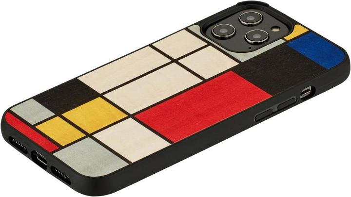 Produktbild Man.Wand &WOOD case for iPhone 12/12 Pro mondrian wood juodas (Apple iPhone 12)