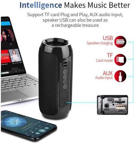 Produktbild Riff TG117 universal wireless BT waterproof speaker with AUX (4 h, Batteriebetrieb)