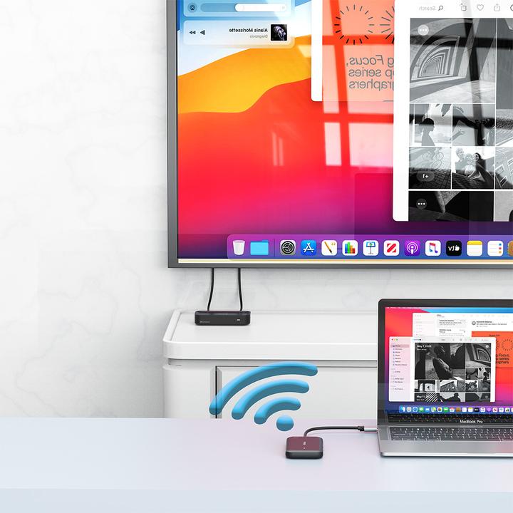 Produktbild Verbatim USB-C-Wireless-Display-Adapter 1080P mit Hub WDA-01 (USB-C, 1 Ports)