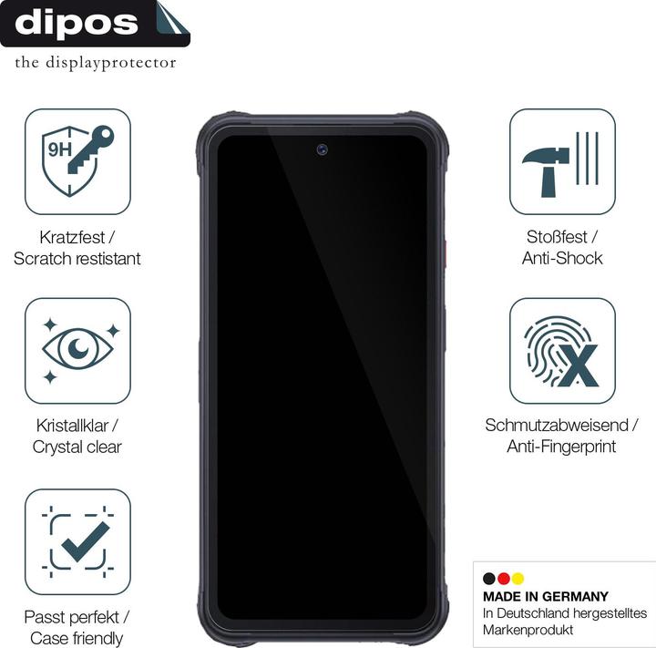 Actual product image Dipos Screen Protector Anti-Shock (2 Piece, Cubot KingKong Power)