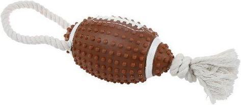 Immagine prodotto Zolux Pallone da rugby giocattolo con corda (Palla giocattolo per cani)