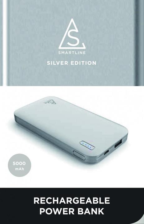 Actual product image Holdit Powerbank Smartline 5000 mAh Silver (613368) (5000 mAh)