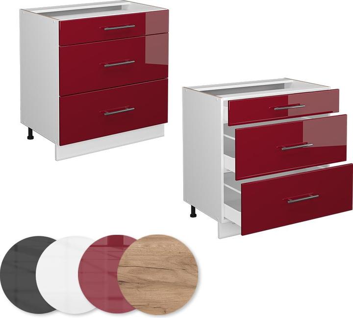 Image du produit Vicco Küchenunterschrank Fame-Line (80 x 51,5 x 81,5 cm)